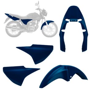 Kit Carenagem 3 Peças Titan 150 2004/2008 Pro Tork Acabamento Brilhante e Alta Resistência